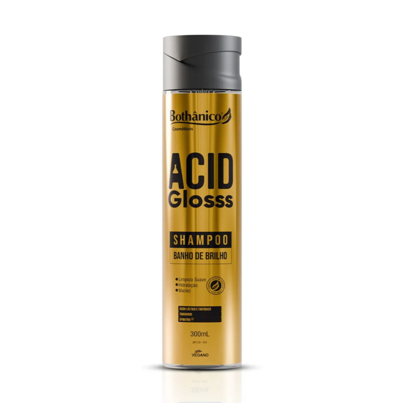 Shampoo Banho de Brilho Acid Glosss 300ml - Bothânico Cosméticos