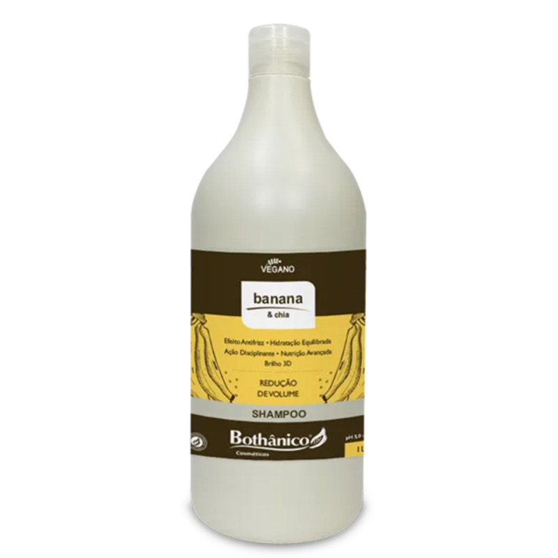 Shampoo Banana & Chia 1L - Bothânico Cosméticos