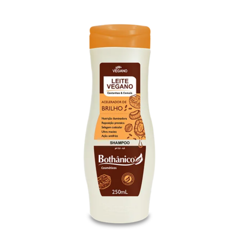 Shampoo Leite Vegano 250ml - Bothânico Cosméticos