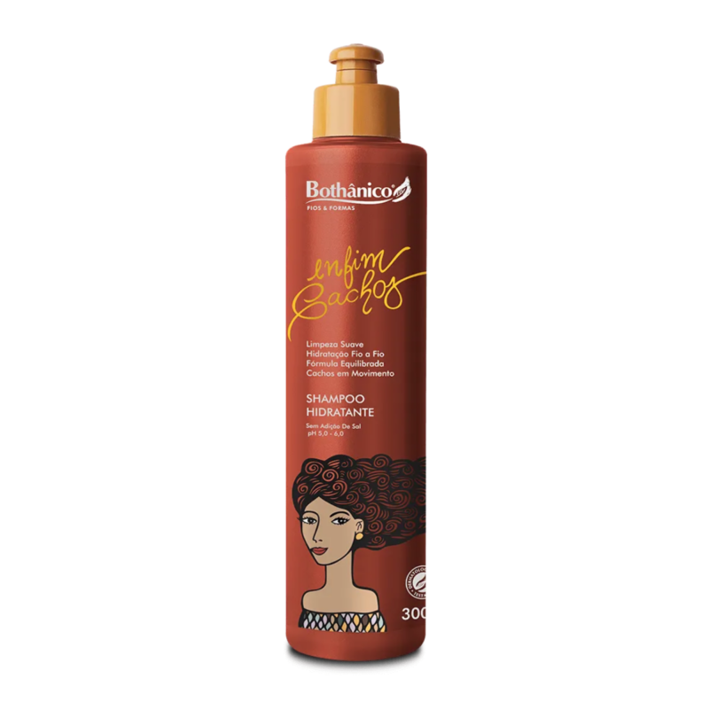 Shampoo Hidratante Enfim Cachos 300ml - Bothânico Cosméticos